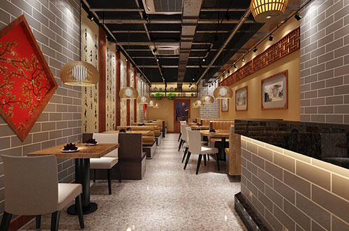 莱芜传统中式餐厅餐馆装修设计效果图